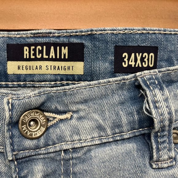 Reclaim Regular Straight Stretch Jean Size 34x30 - Picture 8 of 13